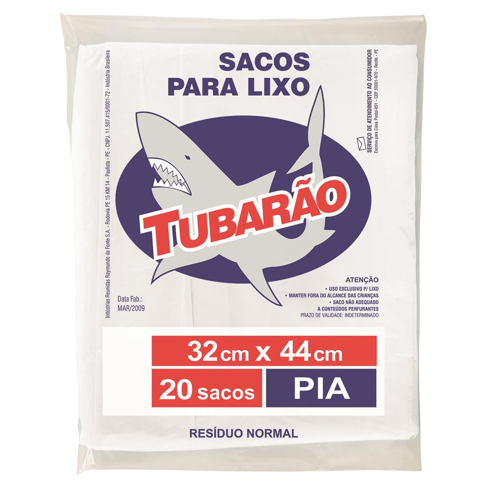 Saco de lixo para pia Tubarão