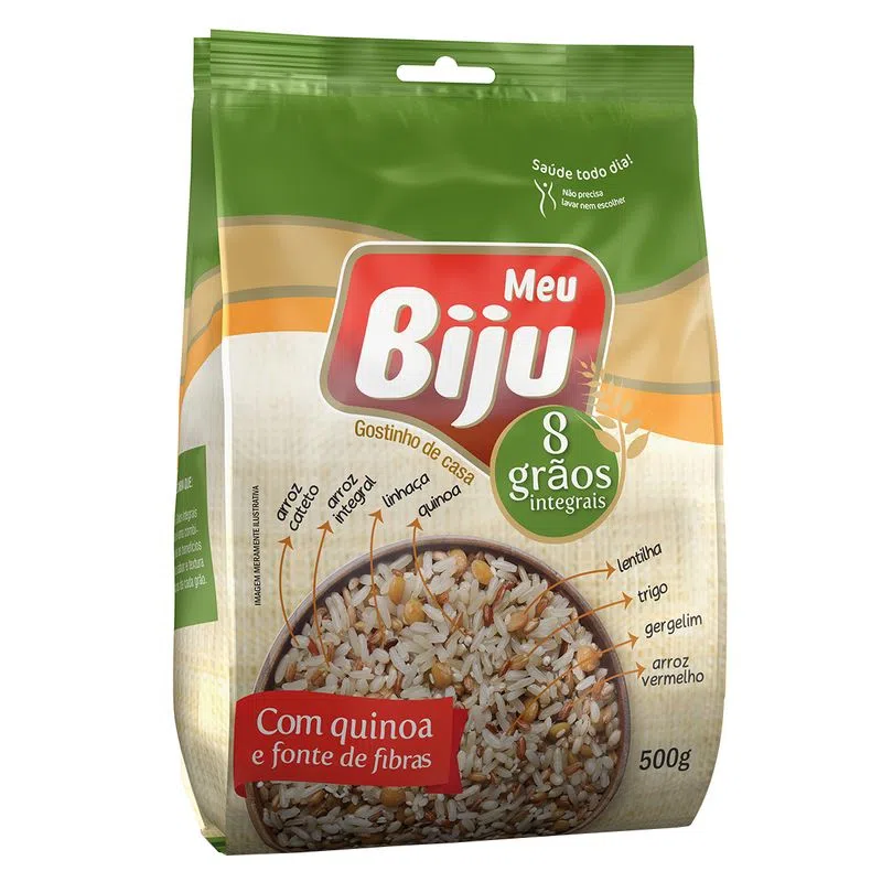Arroz Integral 8 Grãos Meu Biju